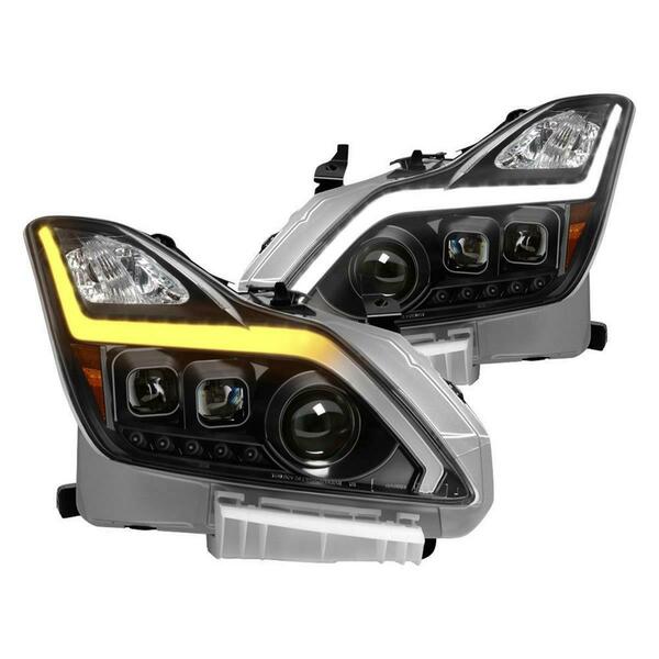 Spyder 9039331 XTune DRL Light Bar Projector Headlights Fits for 2008-2013 Infiniti G37 G37X Coupe S2Z-9039331